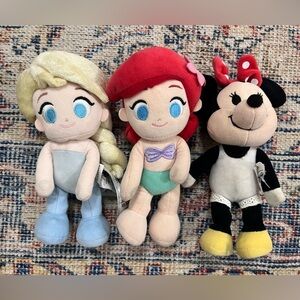 Disney Nuimos Lot Bundle Ariel Elsa Frozen princesses Minnie Mouse - No Clothes